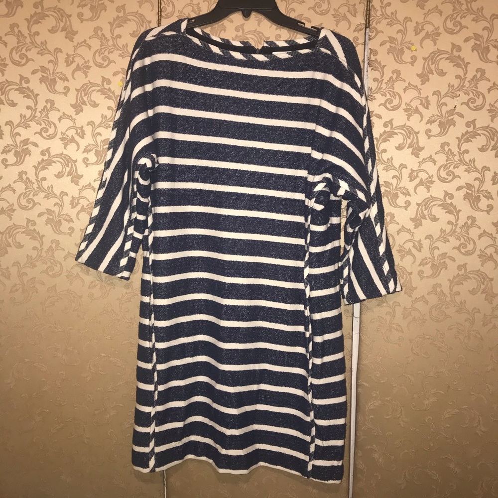 Ann Mashburn Striped Dolman Shift Dress Medium M